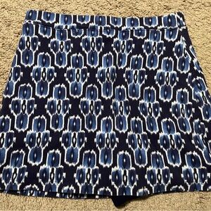 Women’s Size S Jones New York Sport Athletic Blue and White Patterned Skort